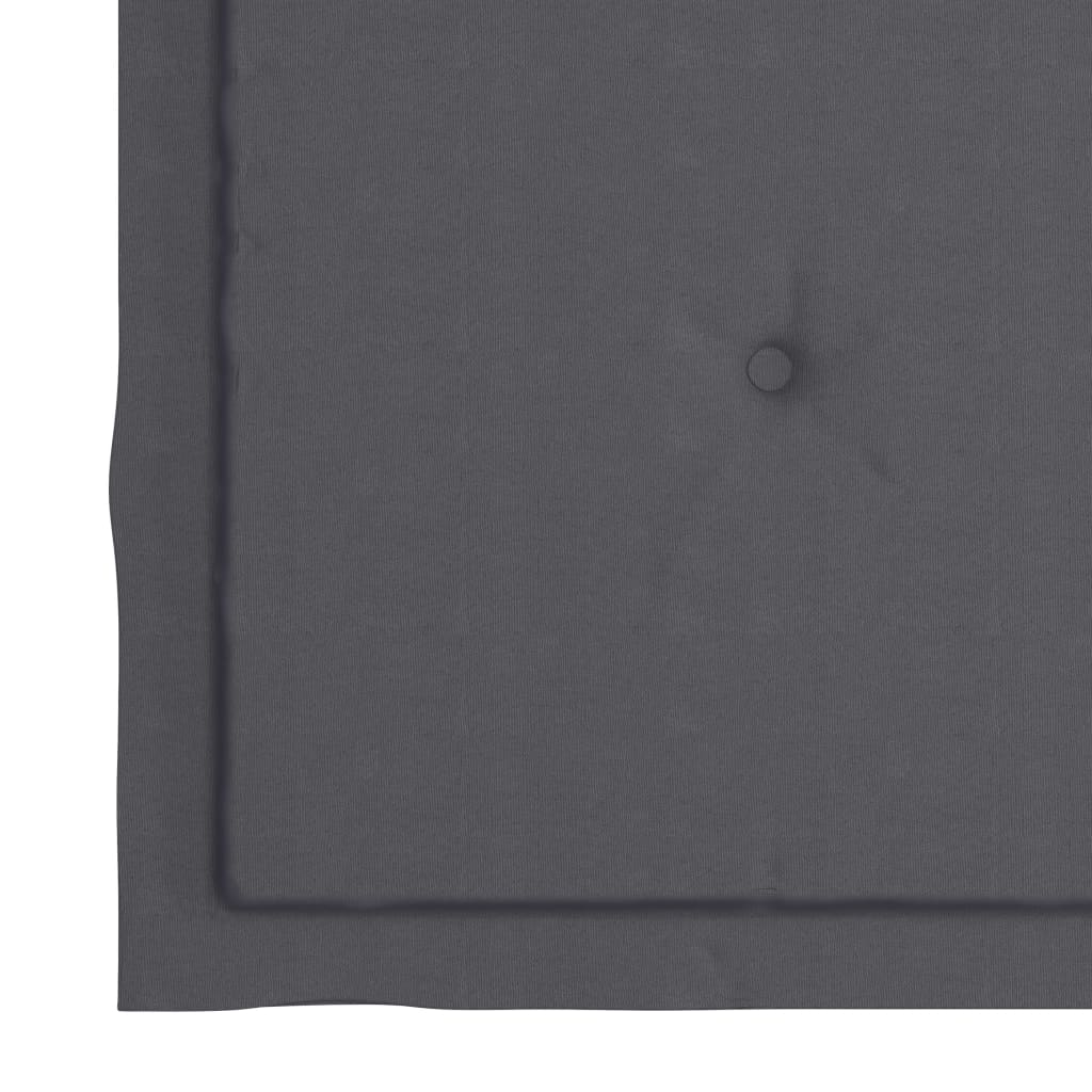 Gartenstuhl-Kissen 4 Stk. Anthrazit 50x50x3 cm Oxford-Gewebe