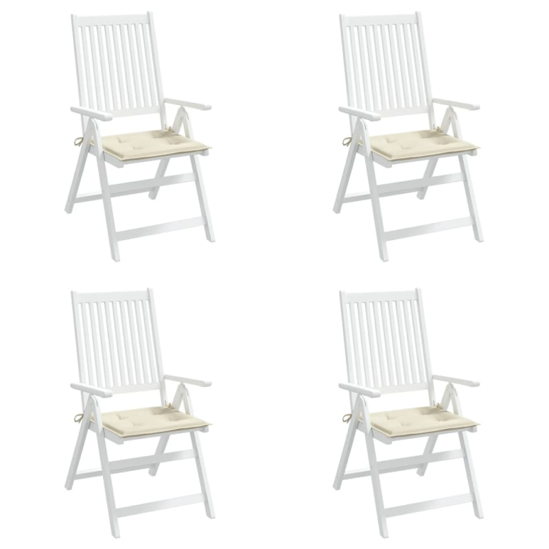 Gartenstuhl-Kissen 4 Stk. Creme 50x50x3 cm Oxford-Gewebe