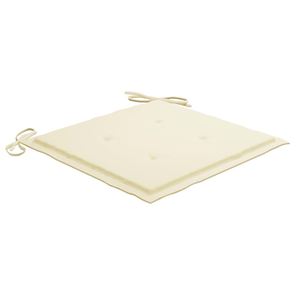 Gartenstuhl-Kissen 6 Stk. Creme 50x50x3 cm Oxford-Gewebe