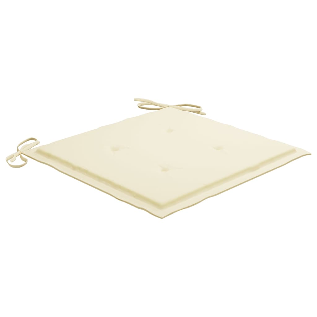 Gartenstuhl-Kissen 4 Stk. Beige 50x50x4 cm Oxford-Gewebe