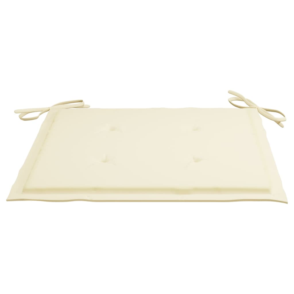 Gartenstuhl-Kissen 4 Stk. Beige 50x50x4 cm Oxford-Gewebe
