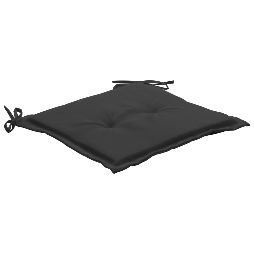 Gartenstuhl-Kissen 4 Stk. Schwarz 50x50x3 cm Oxford-Gewebe