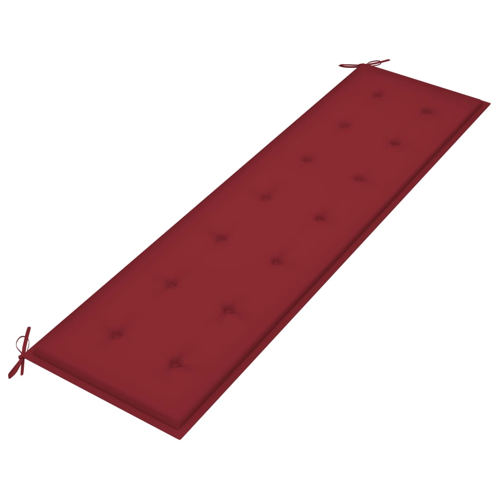 Gartenbank-Auflage Weinrot 180x50x3 cm Oxford-Gewebe