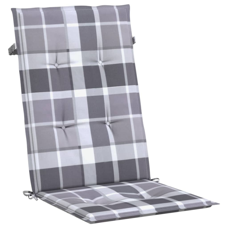 Gartenstuhlauflagen für Hochlehner 2 Stk. 120x50x3cm Stoff