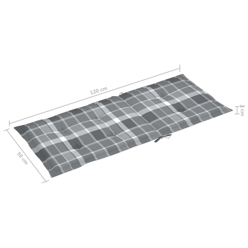 Gartenstuhlauflagen für Hochlehner 6 Stk. 120x50x3cm Stoff