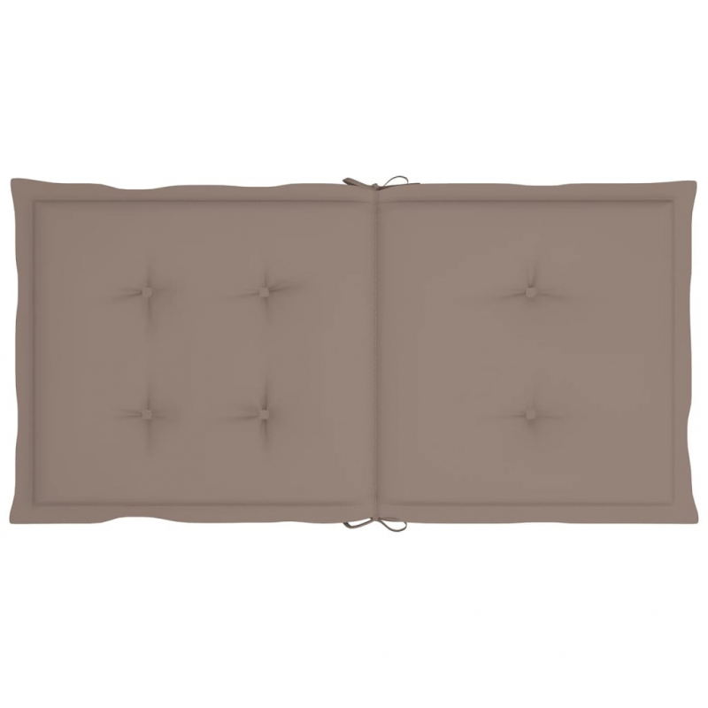 Gartenstuhlauflagen für Niedriglehner 6 Stk. Taupe 100x50x3 cm