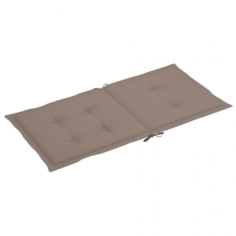 Gartenstuhlauflagen für Niedriglehner 6 Stk. Taupe 100x50x3 cm