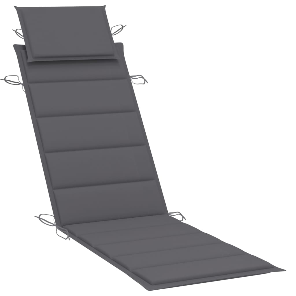 Sonnenliegen-Auflage Anthrazit 186x58x4 cm Oxford-Gewebe
