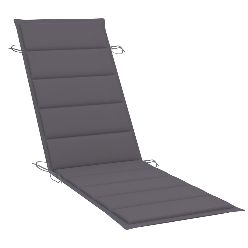 Sonnenliegen-Auflage Anthrazit 186x58x4 cm Oxford-Gewebe