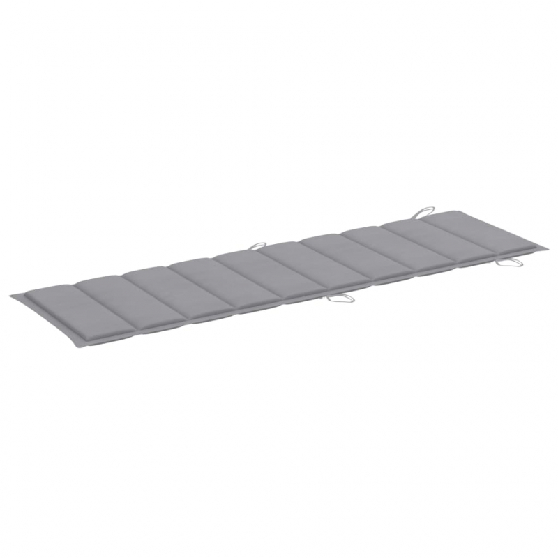 Sonnenliegen-Auflage Grau 186x58x4 cm Oxford-Gewebe