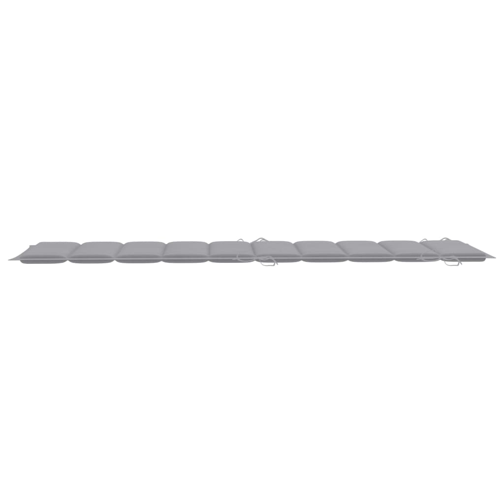 Sonnenliegen-Auflage Grau 186x58x4 cm Oxford-Gewebe