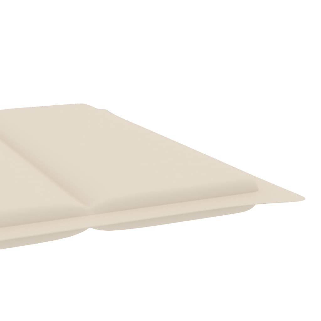 Sonnenliegen-Auflage Creme 186x58x4 cm Oxford-Gewebe