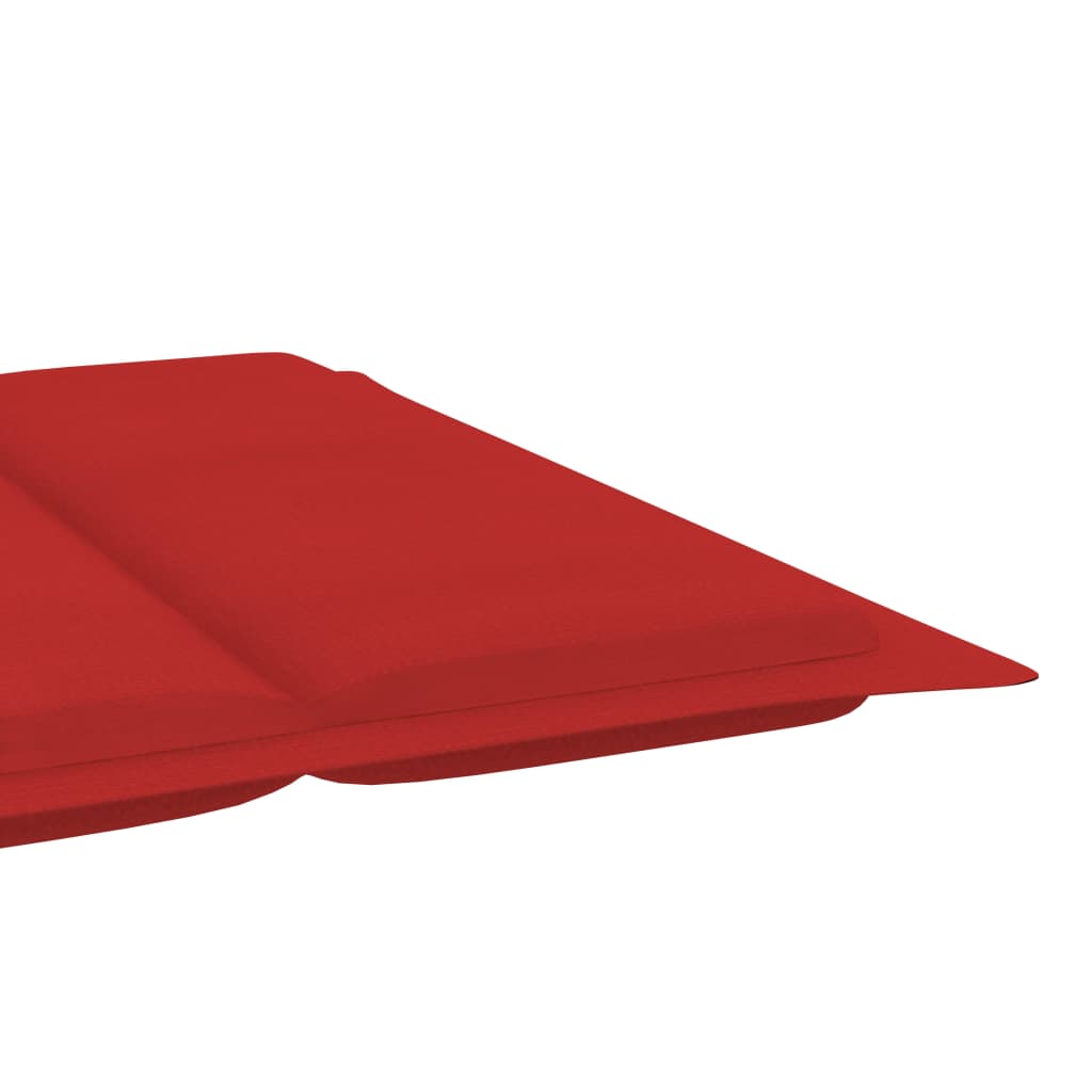 Sonnenliegen-Auflage Rot 186x58x4 cm Oxford-Gewebe