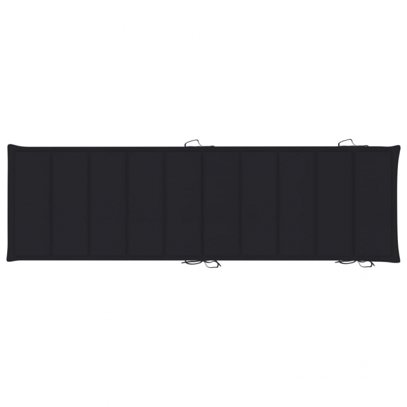 Sonnenliegen-Auflage Schwarz 186x58x4 cm Oxford-Gewebe