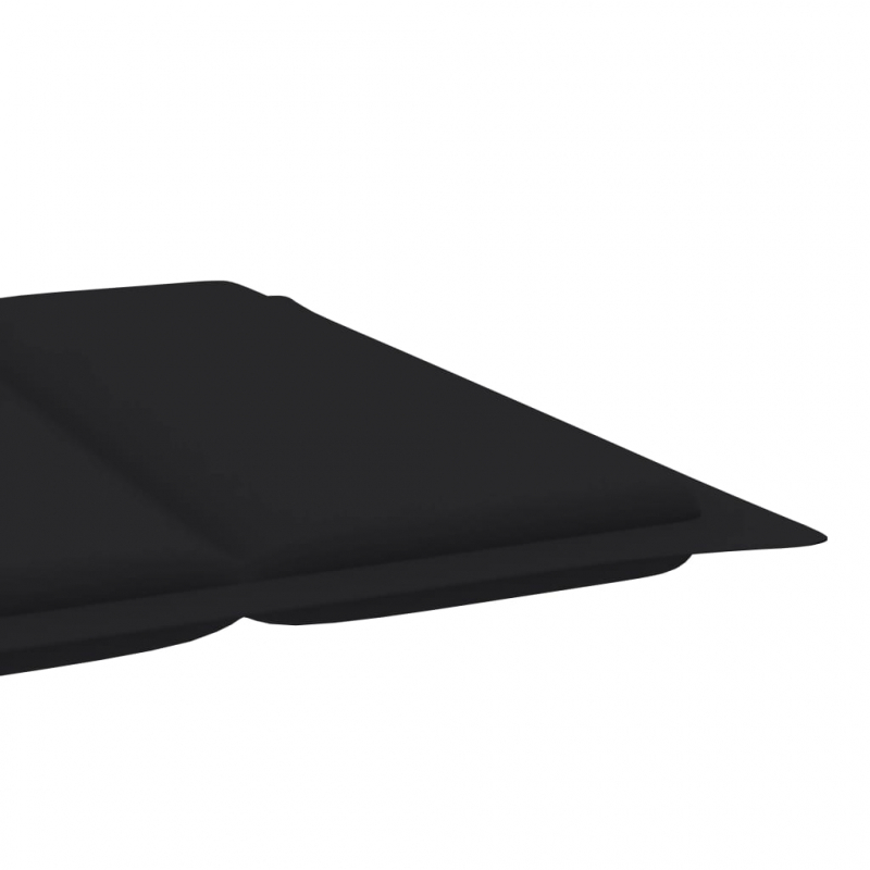 Sonnenliegen-Auflage Schwarz 186x58x4 cm Oxford-Gewebe