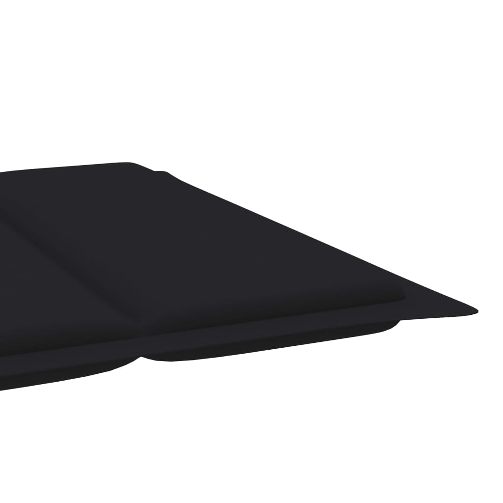 Sonnenliegen-Auflage Schwarz 186x58x4 cm Oxford-Gewebe