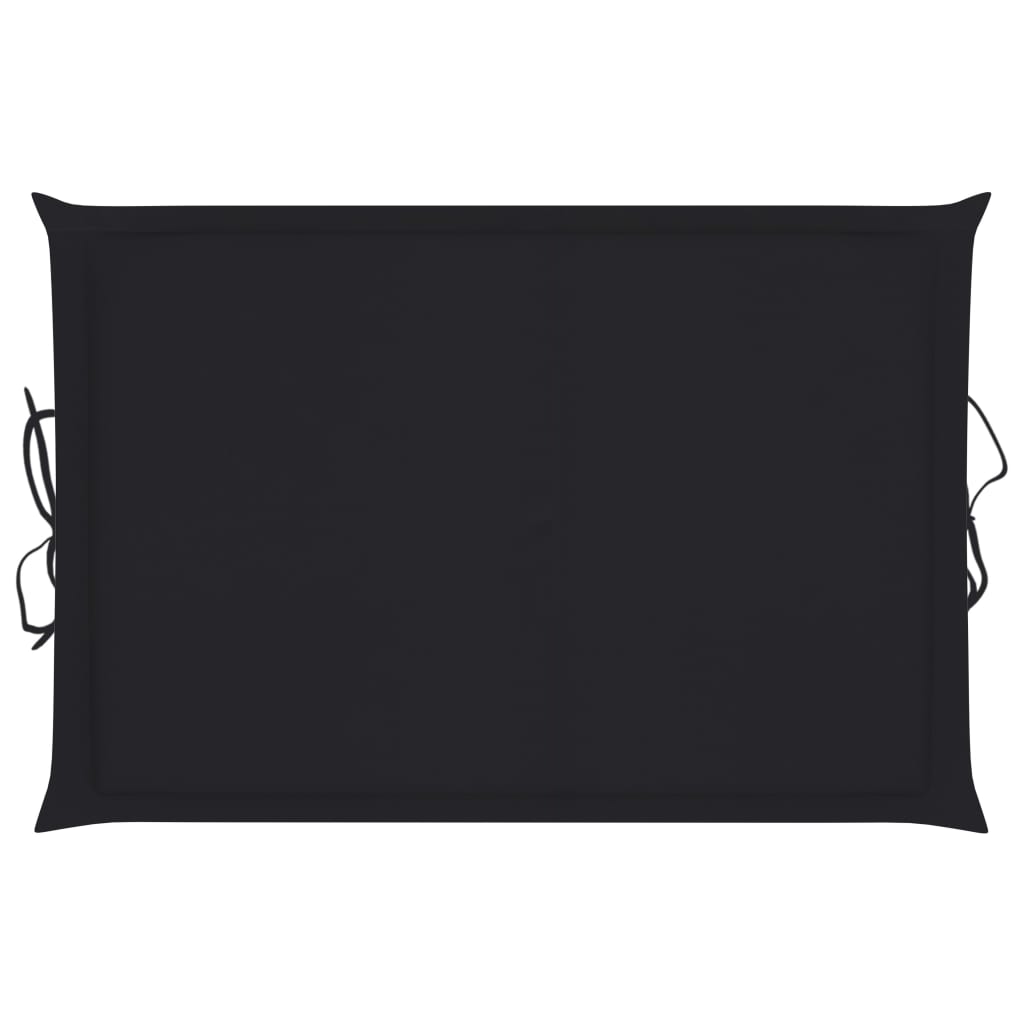Sonnenliegen-Auflage Schwarz 186x58x4 cm Oxford-Gewebe