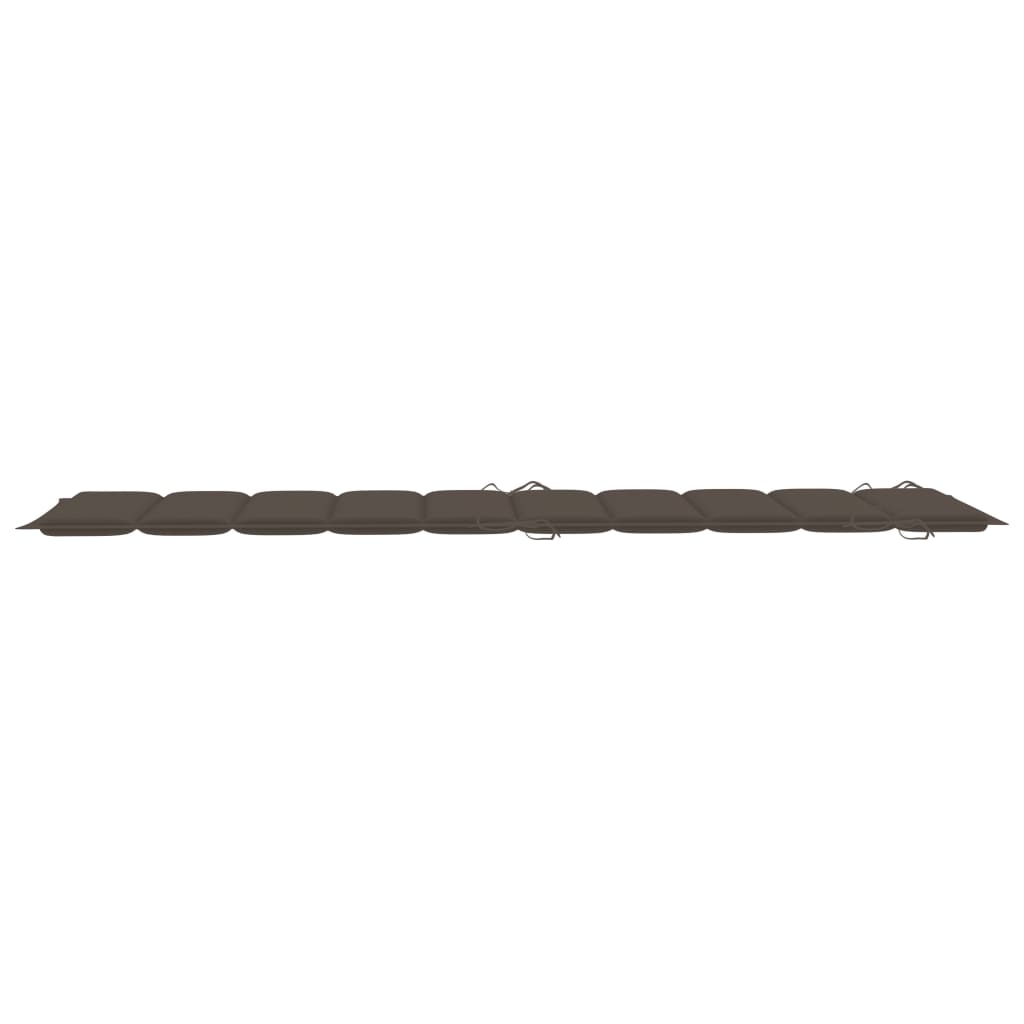 Sonnenliegen-Auflage Taupe 186x58x4 cm Oxford-Gewebe