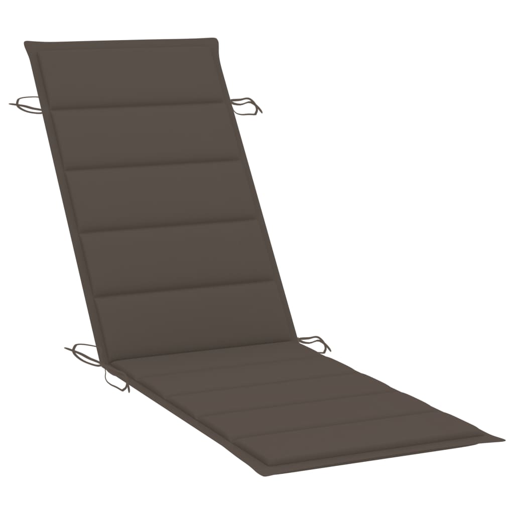 Sonnenliegen-Auflage Taupe 186x58x4 cm Oxford-Gewebe