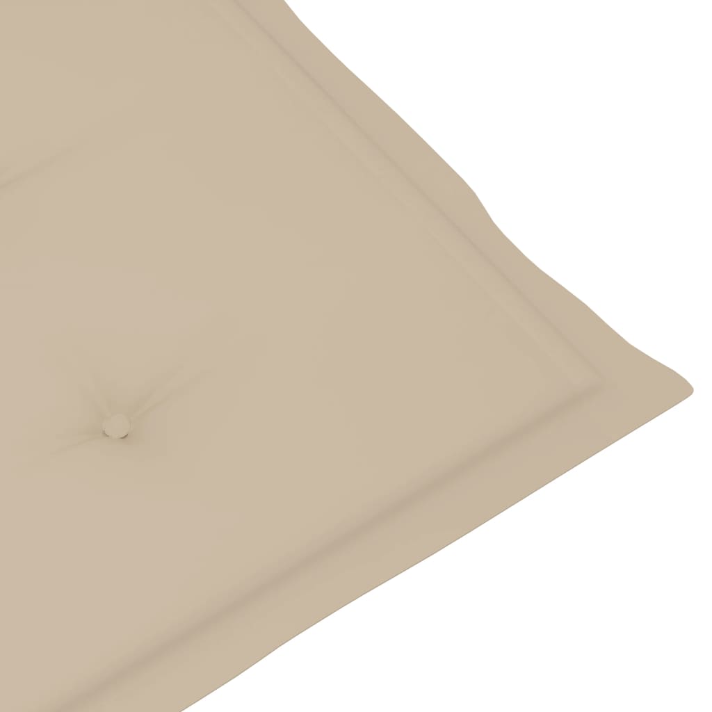 Liegestuhl-Auflage Beige (75+105)x50x4 cm