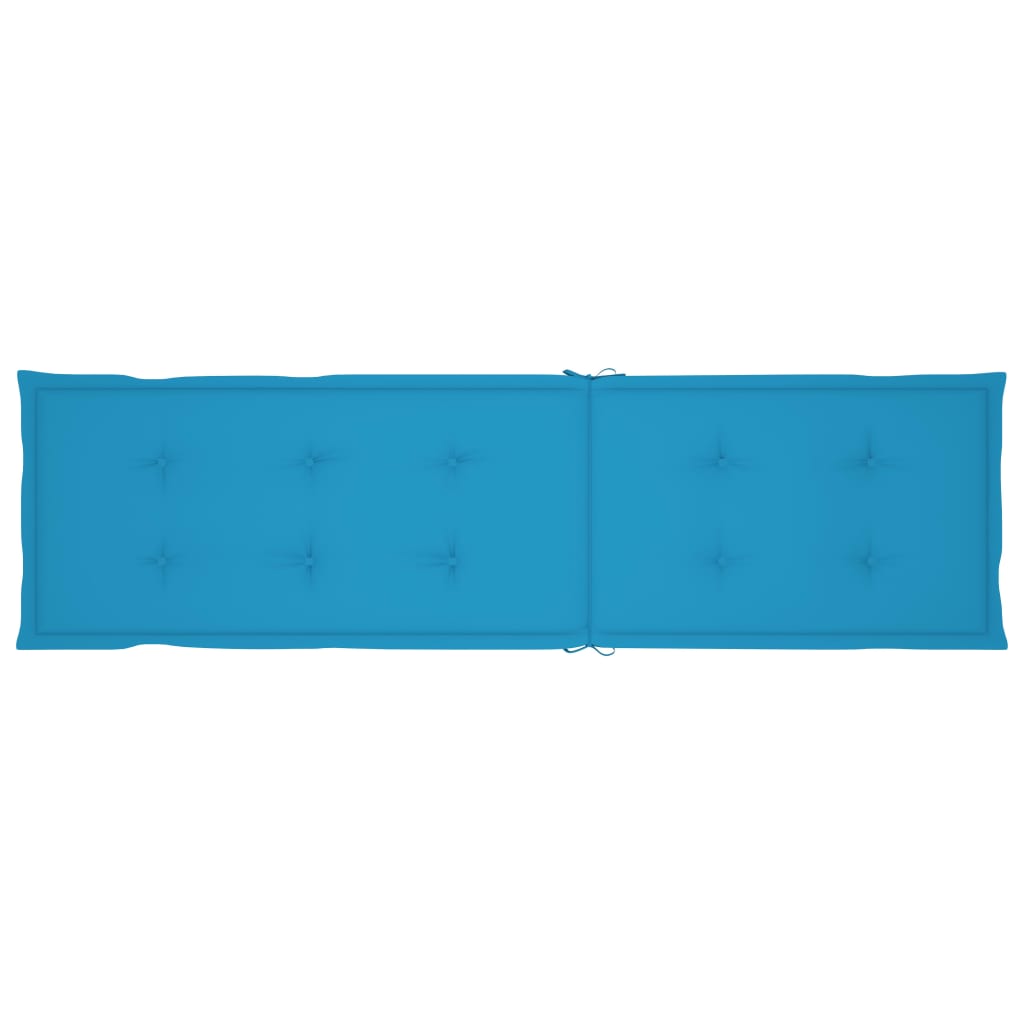 Liegestuhl-Auflage Blau (75+105)x50x4 cm