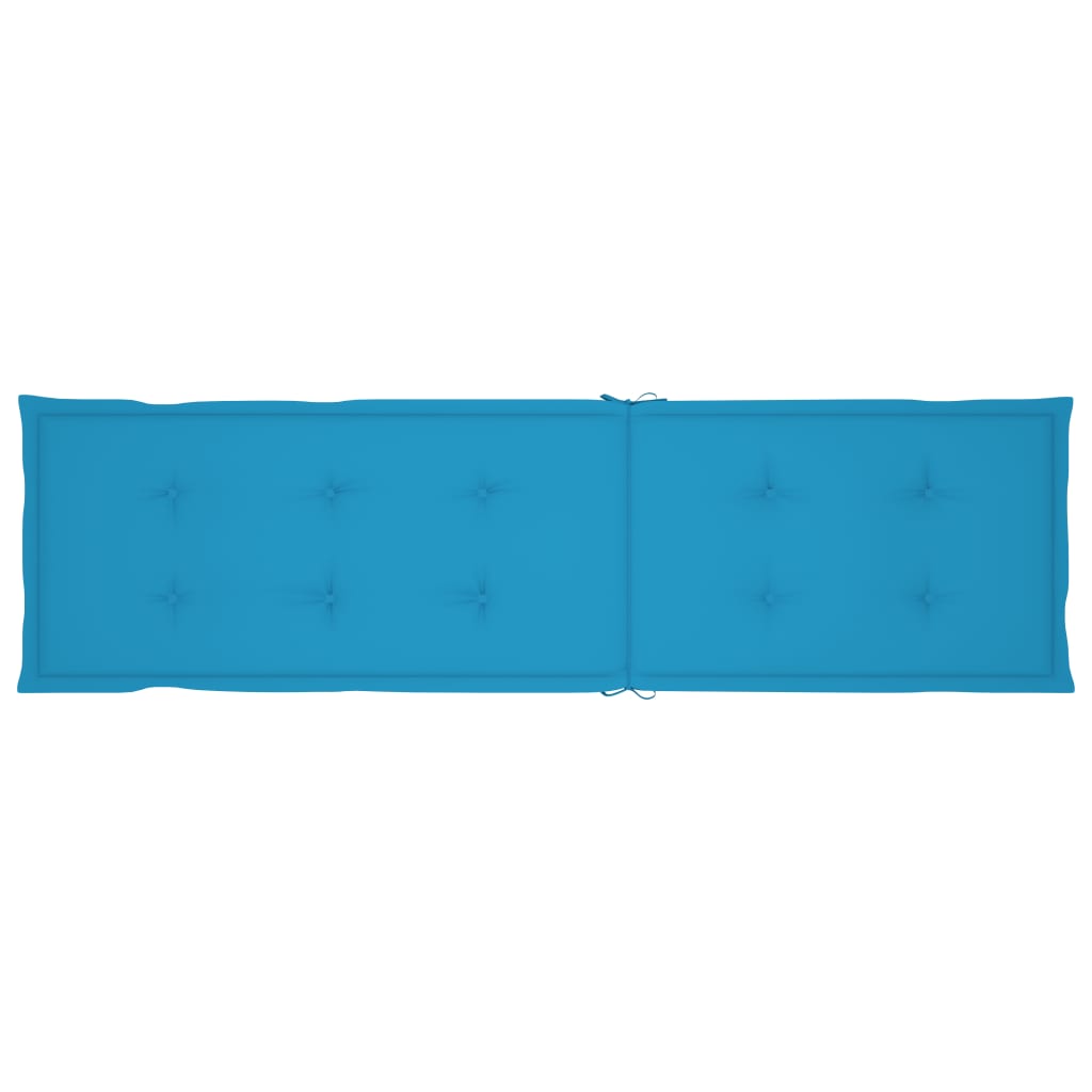 Liegestuhl-Auflage Blau (75+105)x50x4 cm