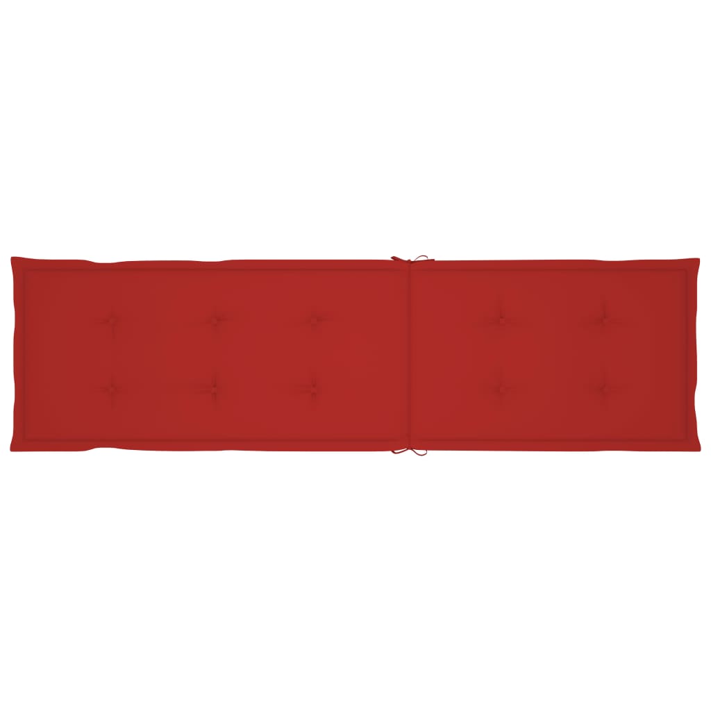 Liegestuhl-Auflage Rot (75+105)x50x4 cm