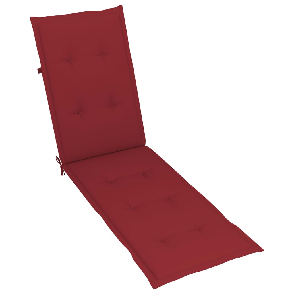 Liegestuhl-Auflage Weinrot (75+105)x50x4 cm