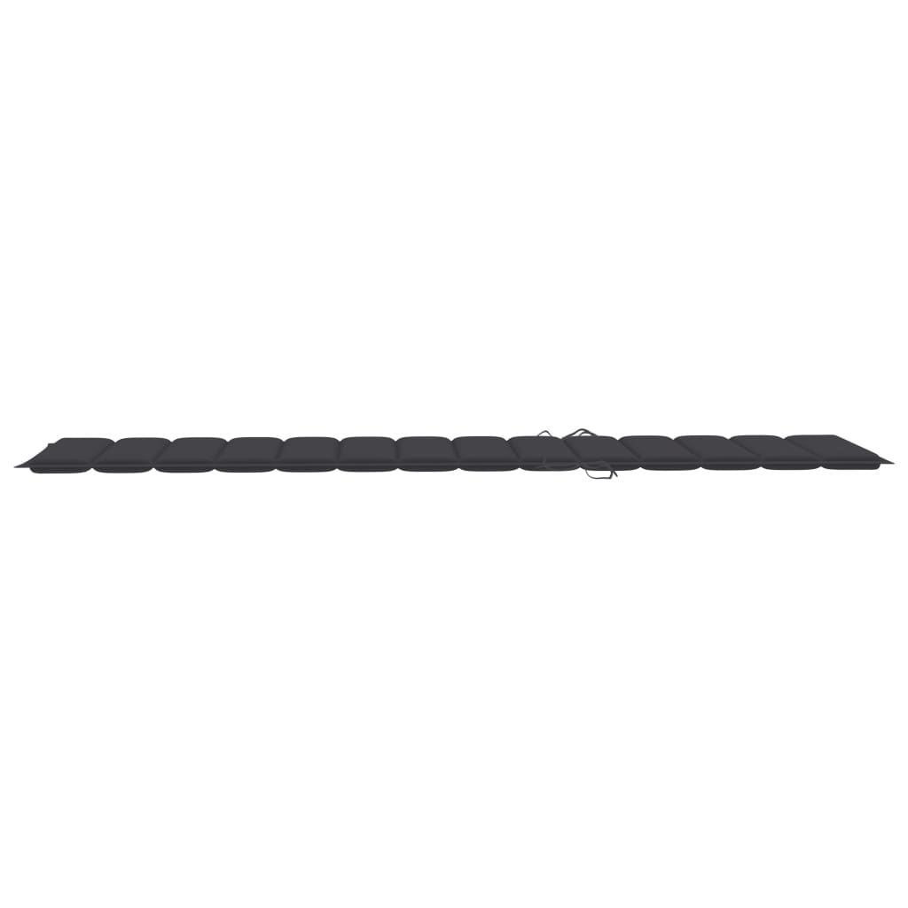 Sonnenliegen-Auflage Anthrazit 200x50x3 cm Oxford-Gewebe