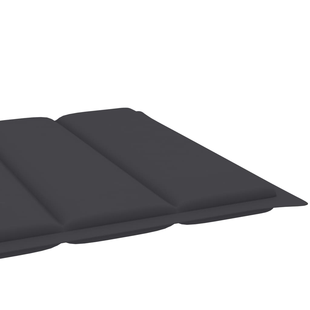 Sonnenliegen-Auflage Anthrazit 200x50x3 cm Oxford-Gewebe