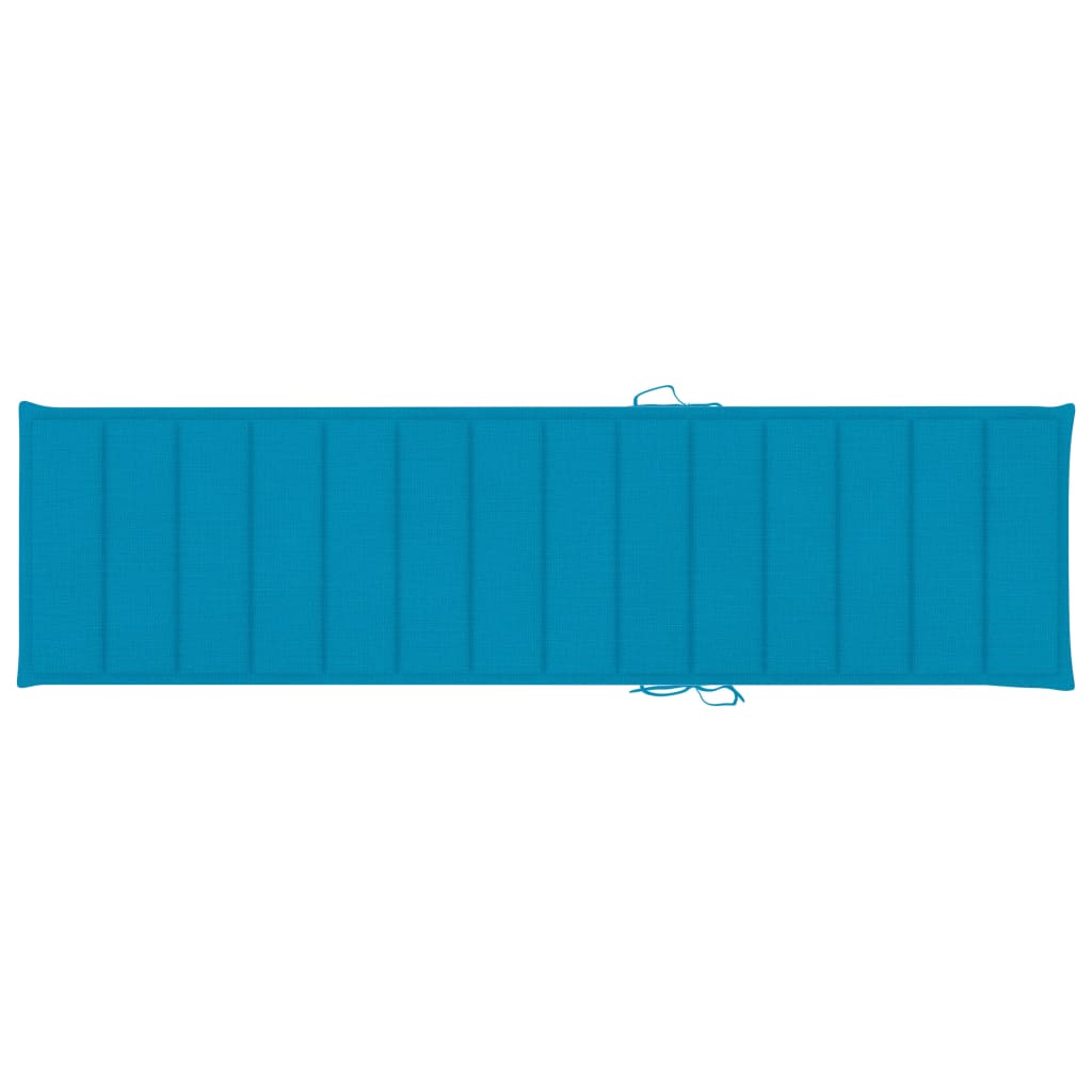 Sonnenliegen-Auflage Blau 200x50x3 cm Oxford-Gewebe