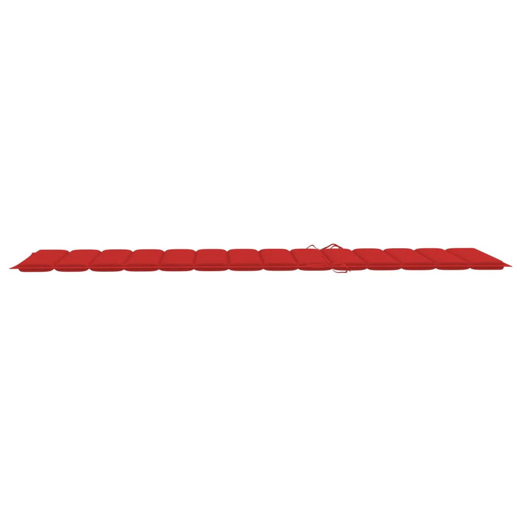 Sonnenliegen-Auflage Rot 200x60x3 cm Oxford-Gewebe