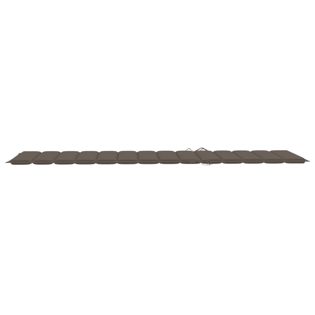 Sonnenliegen-Auflage Taupe 200x70x3 cm Oxford-Gewebe