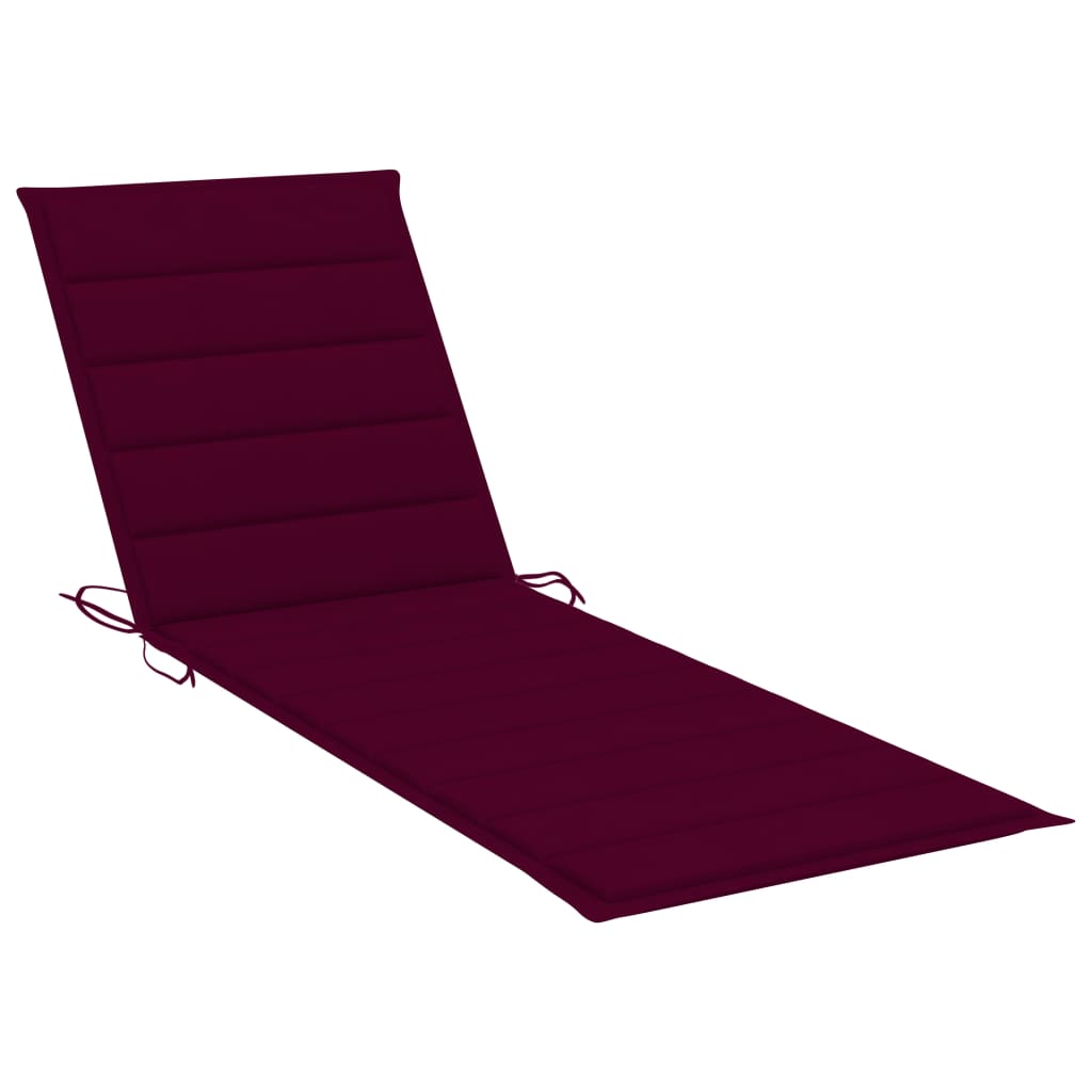 Sonnenliegen-Auflage Weinrot 200x70x3 cm Oxford-Gewebe