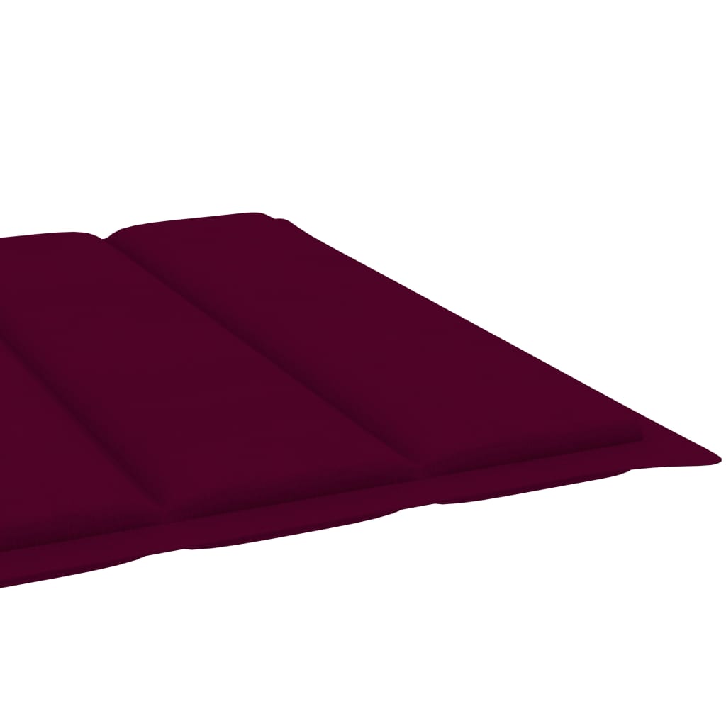 Sonnenliegen-Auflage Weinrot 200x70x3 cm Oxford-Gewebe