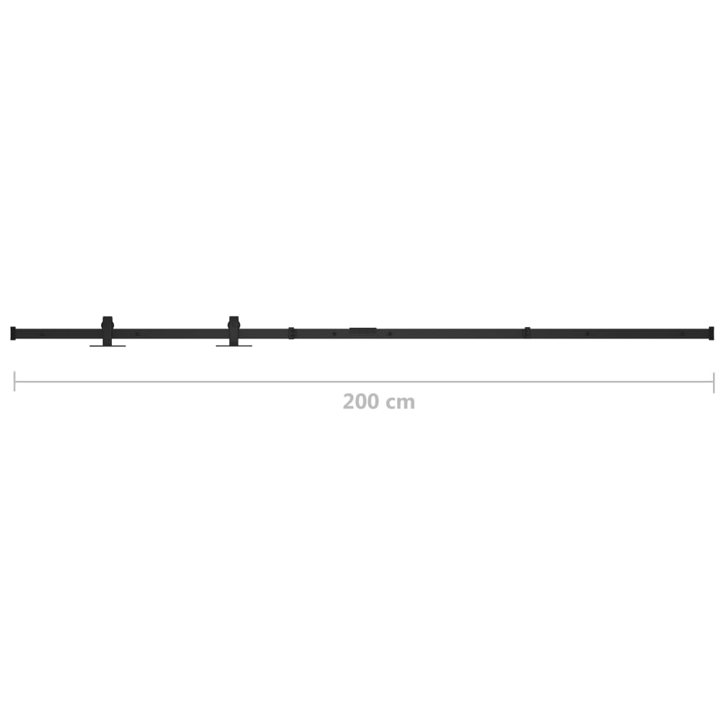 Schiebetürbeschlag Kohlenstoffstahl 200 cm