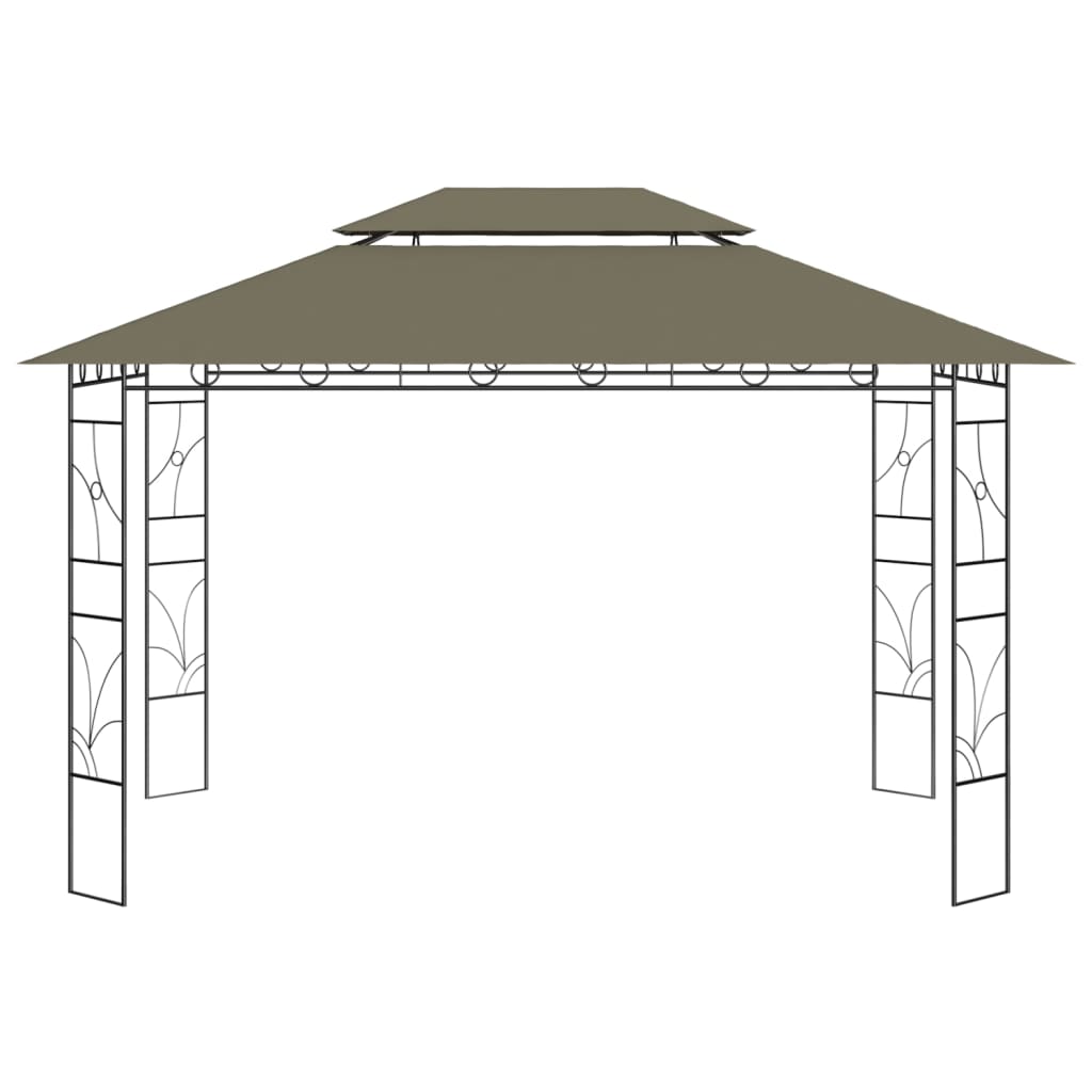 Pavillon 4x3x2,7 m Taupe 160 g/m²