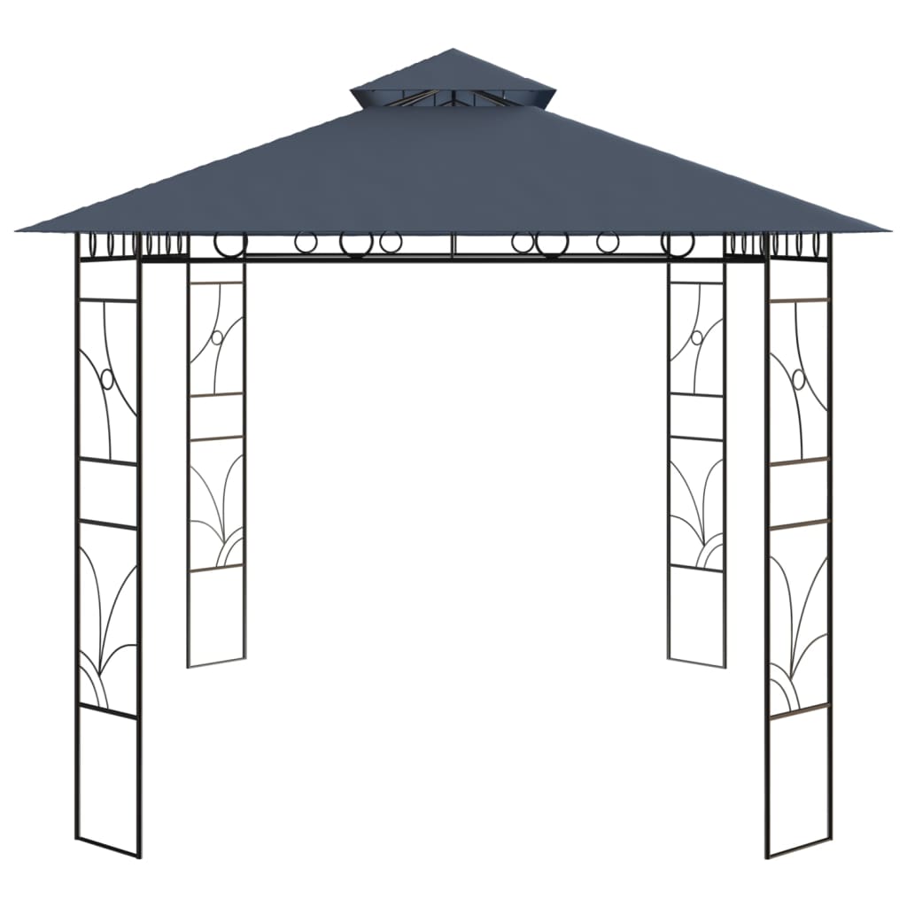 Pavillon 4x3x2,7 m Anthrazit 160 g/m²