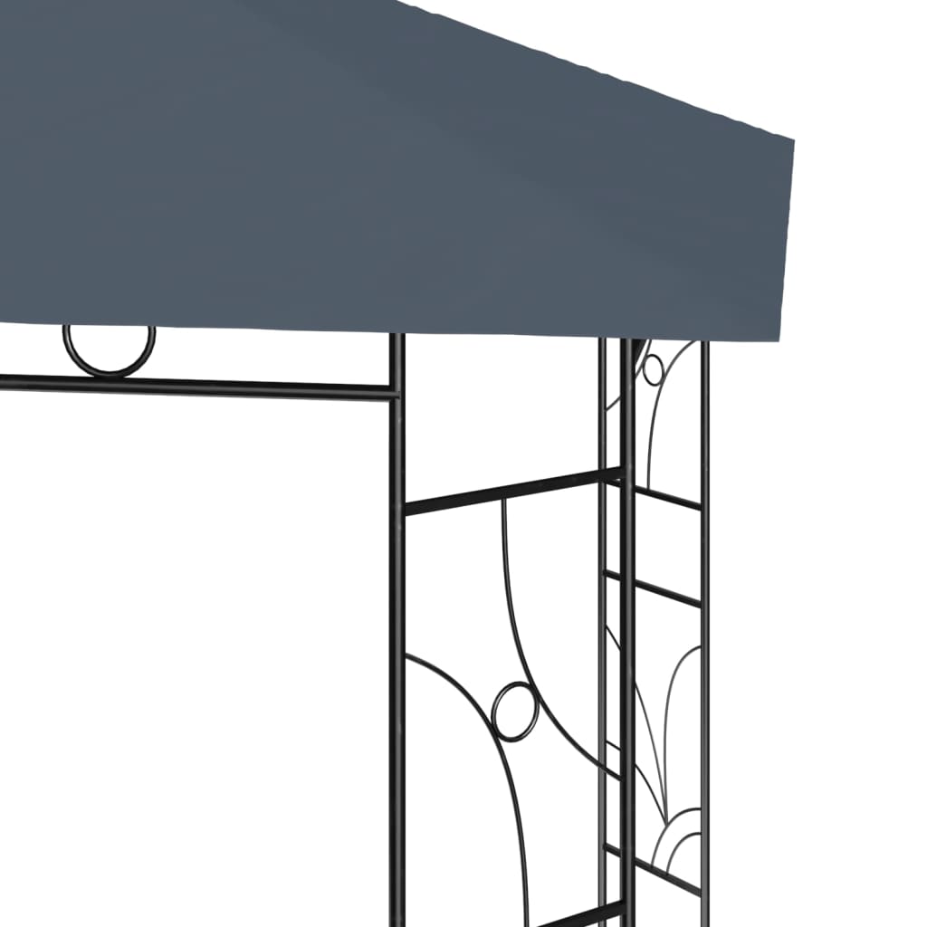 Pavillon 4x3x2,7 m Anthrazit 160 g/m²