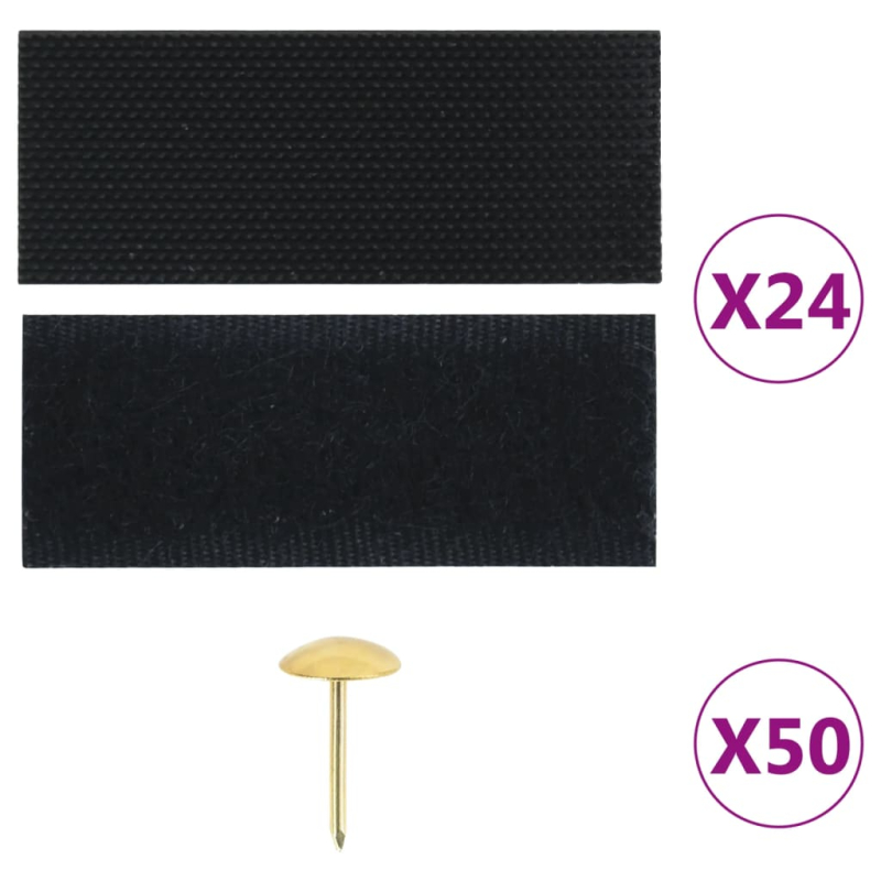 Fliegengitter-Türvorhänge 2 Stk. Magnet Schwarz 200x80 cm