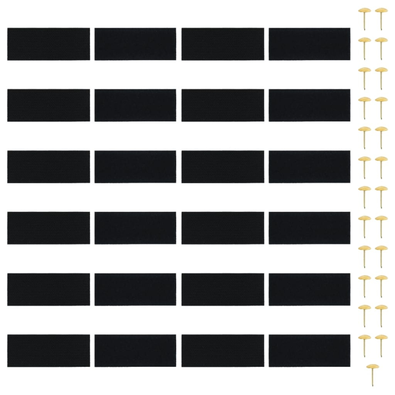 Fliegengitter-Türvorhänge 2 Stk. Magnet Schwarz 200x80 cm