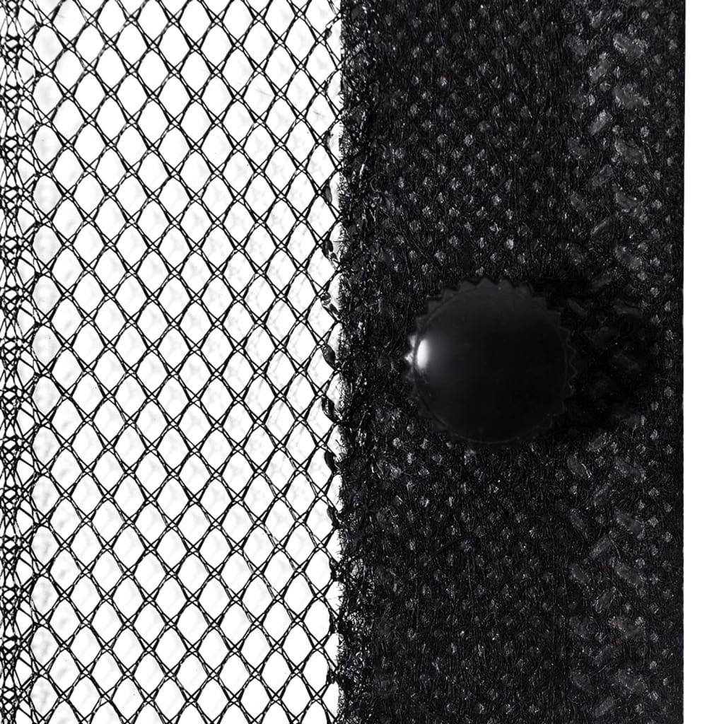 Fliegengitter-Türvorhänge 2 Stk. Magnet Schwarz 220x130 cm
