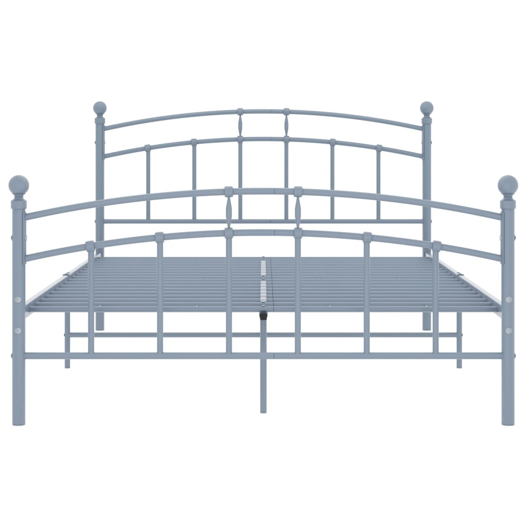 Bettgestell Grau Metall 140x200 cm