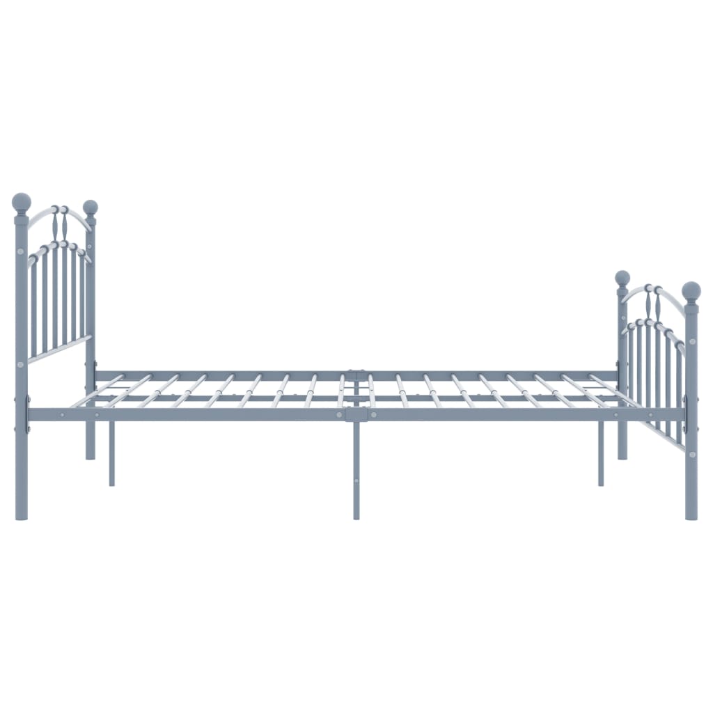 Bettgestell Grau Metall 140x200 cm