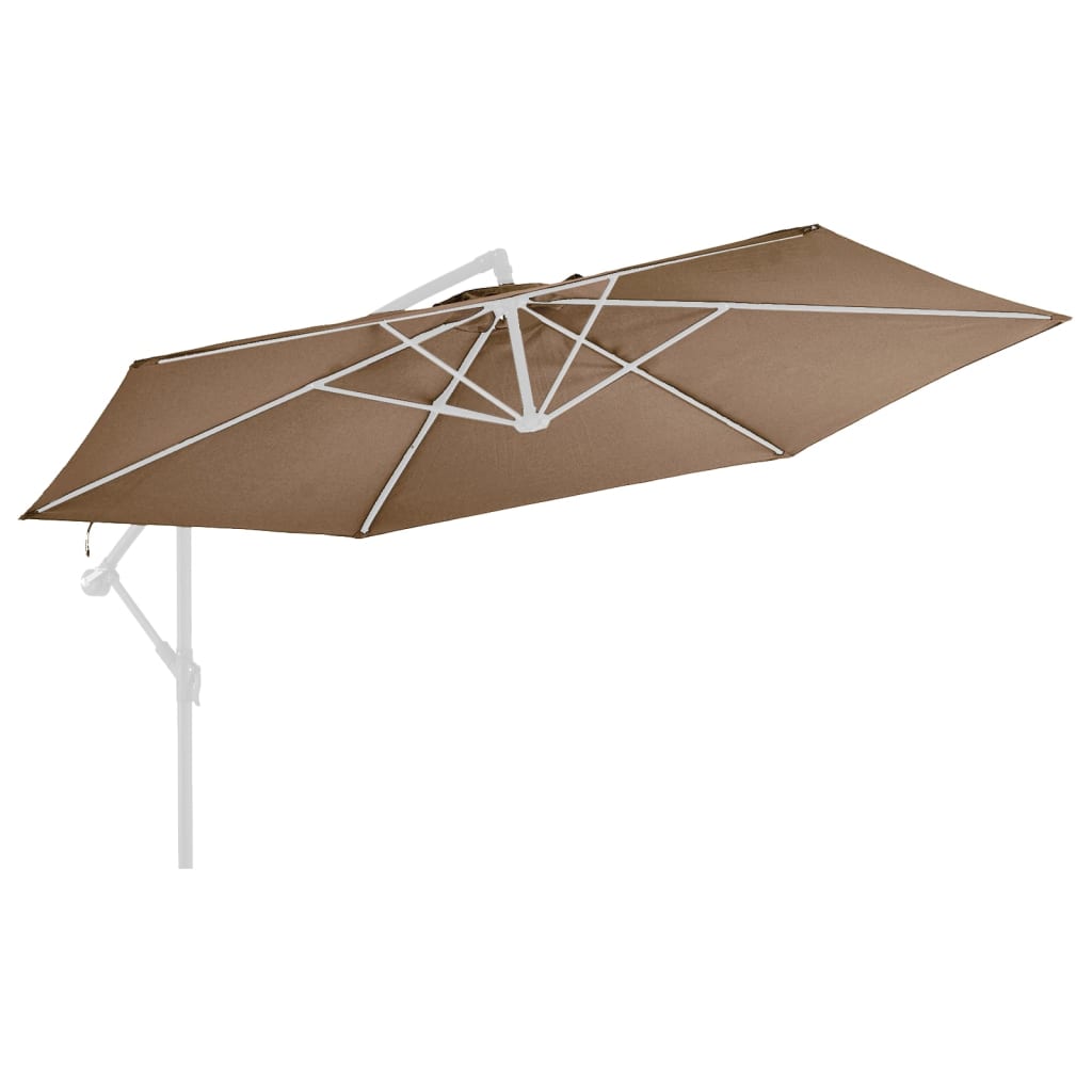Ersatzbezug für Ampelschirm Taupe 350 cm