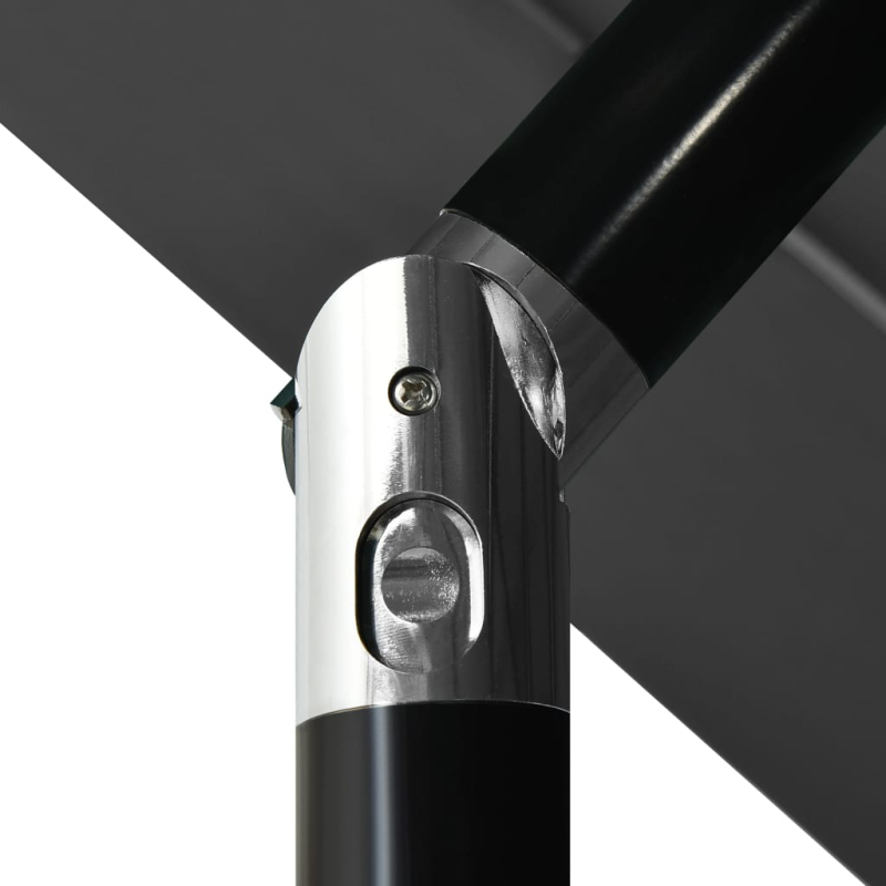 Sonnenschirm mit Aluminium-Mast 3-lagig Anthrazit 3,5 m