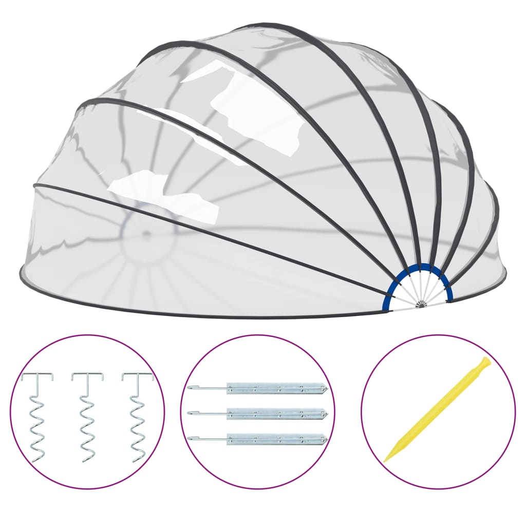 Pool-Kuppel 559x275 cm
