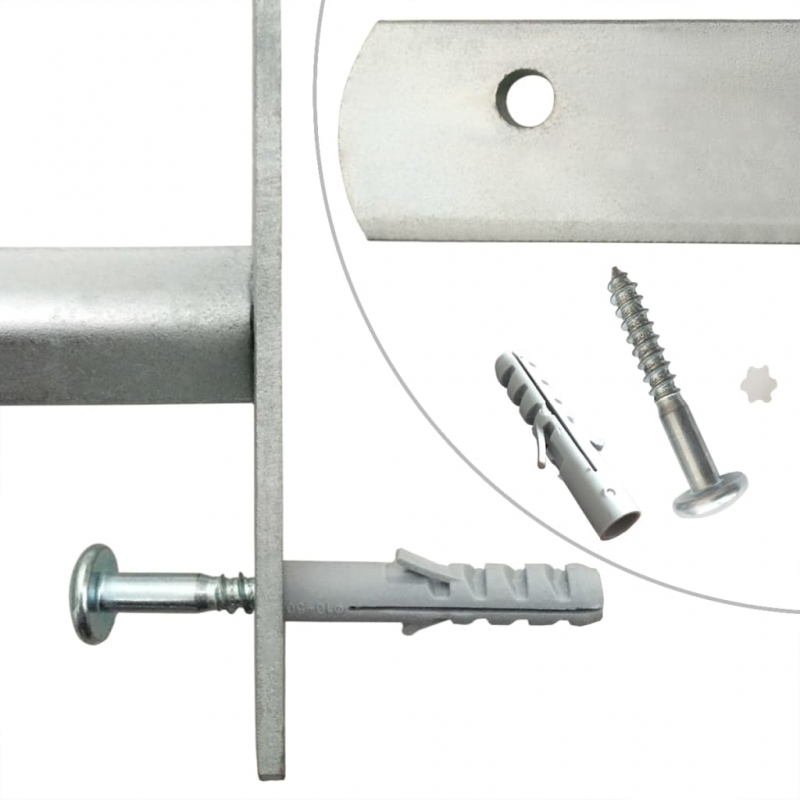 Fenstergitter Verstellbar für Fenster 2 Stk. 700-1050 mm