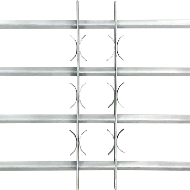 Fenstergitter Verstellbar für Fenster 2 Stk. 1000-1500 mm