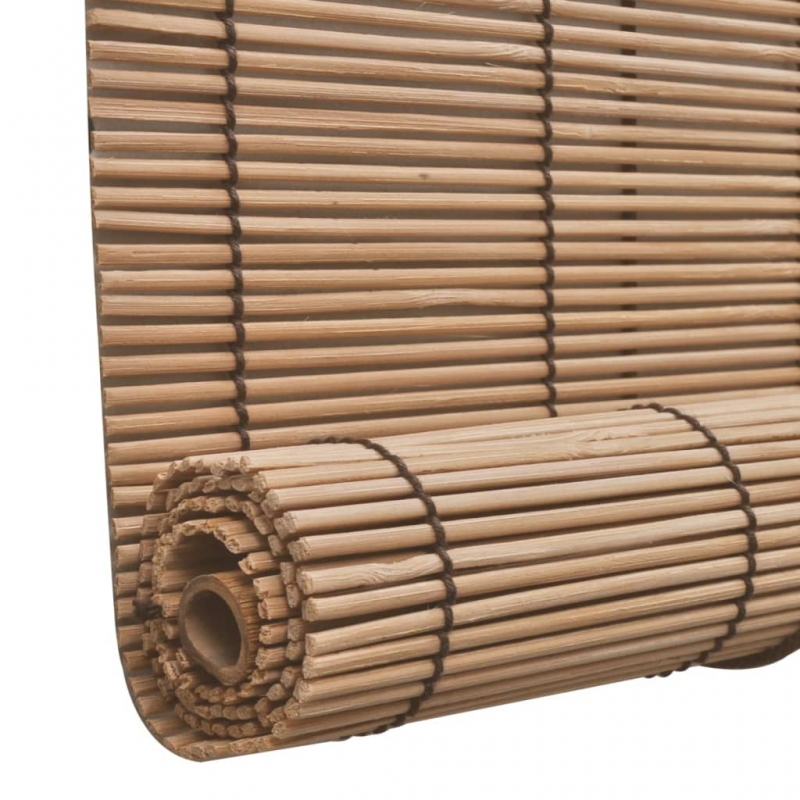 Bambusrollos 2 Stk. 80x160 cm Braun